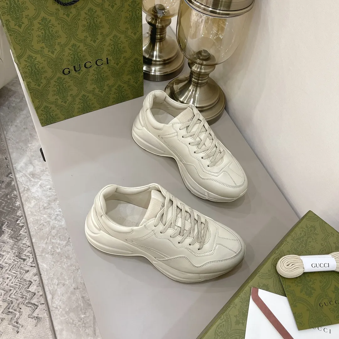 P700👟👟 The top version of GUCCI dad shoes, the latest upgraded version❗❗ The fabric is 100% consistent with the store. The whole series uses four leather styles. Each pattern, color and fabric are one-to-one consistent with the store. Women's size 35 36 37 38 39 40 Men's size 39 40 41 42 43 44 (women's size 34, men's size 45 can be customized)